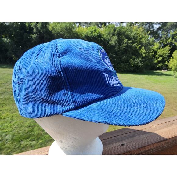 Vintage Minnesota Timberwolves Hat Men Corduroy Twins Of Boston Snap Back Cap - Picture 3 of 7
